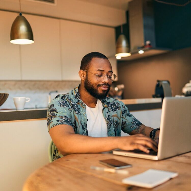 Person at computer