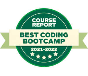Badge from Course Report for Best Coding Bootcamp 2021-2022